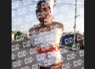 Golpean y exhiben a presunto ladrón