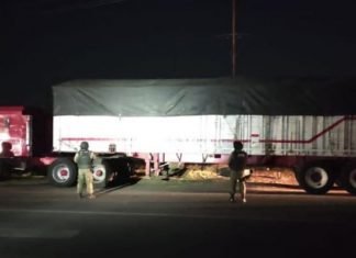 Un tracto camión fue asegurado por FSP