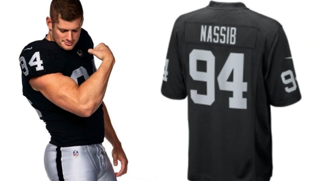 Carl Nassib Las Vegas Raiders Nike Game Player Jersey Men's Medium NWT  NFL #94