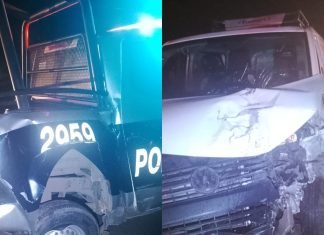 Accidente entre patrulla y particular en Salvatierra