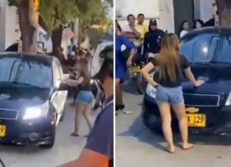 Joven destroza el carro de su padre tras verlo con otra mujer que no era su madre