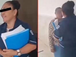 Trabajadora del IMSS Bienestar golpea a familiar de un paciente en Veracruz que la exhibió porque “nomás estaba tragando”