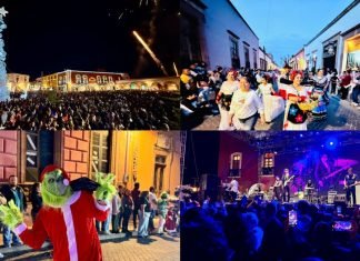 Salvatierra se ilumina del espíritu navideño con el tradicional encendido del árbol