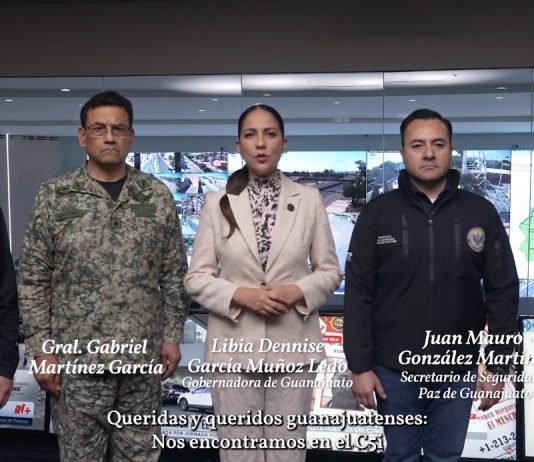 Mensaje de la Gobernadora de Guanajuato ante hechos registrados hoy a nivel nacional