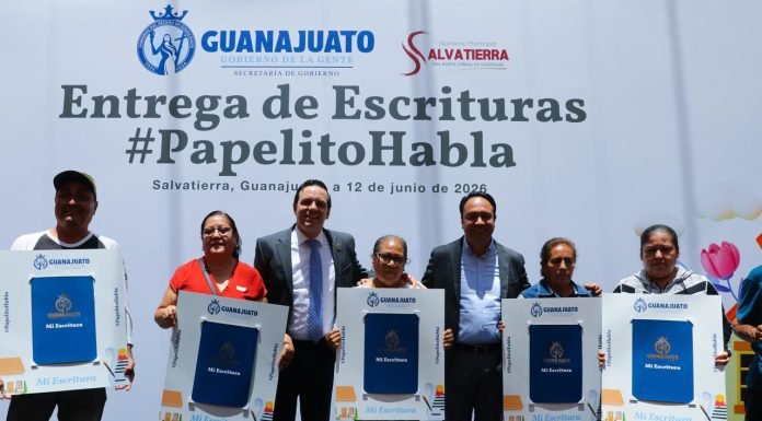 Papelito habla, Gobierno de la Gente brinda certeza y tranquilidad a familias de Salvatierra