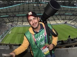Isaac Ortíz, fotógrafo Celayense que cubre el Mundial de Fútbol