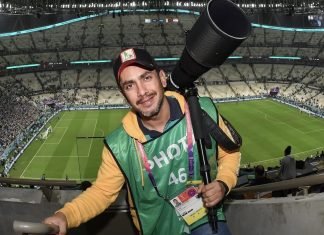 Isaac Ortíz, fotógrafo Celayense que cubre el Mundial de Fútbol