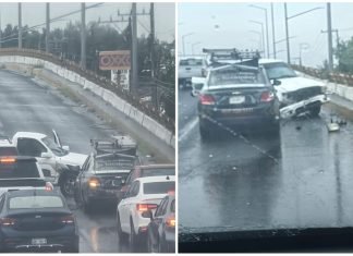 Advierten de accidentes por lluvias, últimas dejaron 14 choques