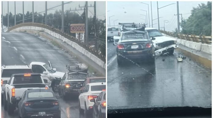 Advierten de accidentes por lluvias, últimas dejaron 14 choques