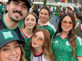 Andrea Legarreta y Erik Rubín, la imagen de la familia moderna: juntos en el Mundial con sus hijas y sus nuevas parejas