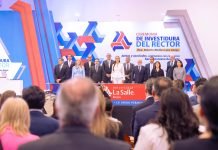 Refrenda Libia Dennise respaldo a la comunidad Lasallista durante Ceremonia de Investidura del Nuevo Rector de la Universidad La Salle Bajío